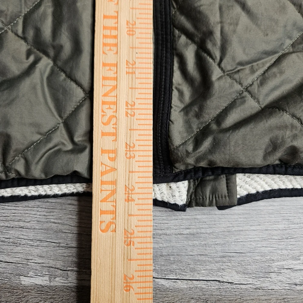 Burberry Children Quilted Bomber Jacket Oliver Green Full Zipper - Picture 14 of 16